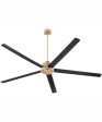 8  Revel Ceiling Fan Aged Brass on Sale