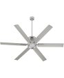 65  Zeus Patio Ceiling Fan Satin Nickel Sale