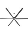 12  Zeus Patio Ceiling Fan Matte Black Hot on Sale