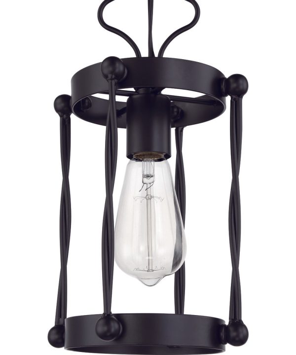 Jolenne 1-Light Mini Pendant Flat Black For Cheap