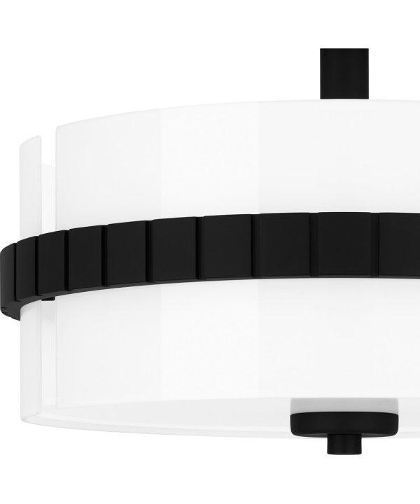 Quoizel Semi-Flush Mount Medium 2-light Semi Flush Mount Matte Black For Cheap