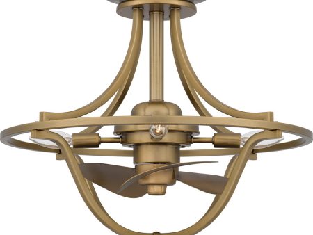 Quoizel Fandelier 4-light Fandelier Weathered Brass 21  W Sale