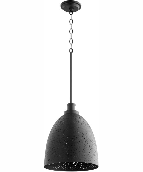 1-light Pendant Textured Black For Sale