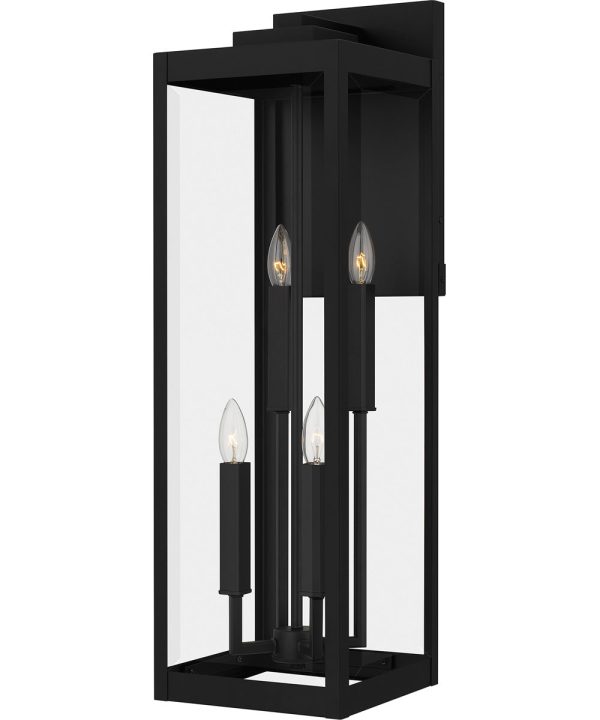 Westover 4-light Outdoor Wall Light Earth Black For Sale