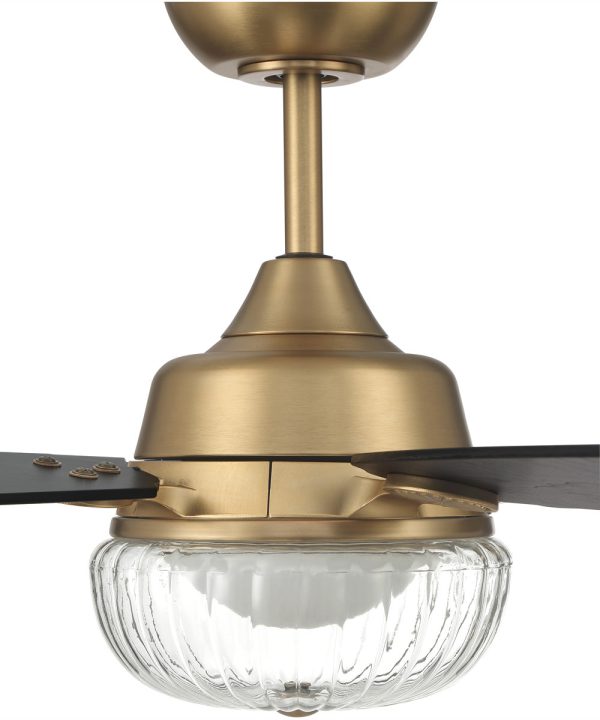 52  Chandler 1-Light Ceiling Fan Satin Brass on Sale