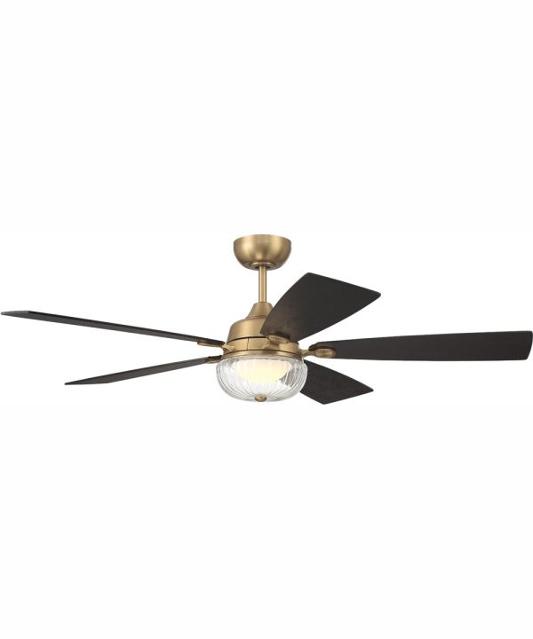 52  Chandler 1-Light Ceiling Fan Satin Brass on Sale