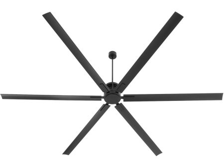 12  Zeus Patio Ceiling Fan Matte Black Hot on Sale