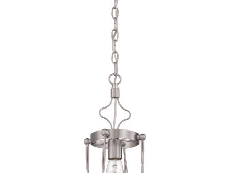 Jolenne 1-Light Mini Pendant Brushed Polished Nickel Online