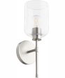 Tribute 1-light Wall Mount Light Fixture Satin Nickel For Discount