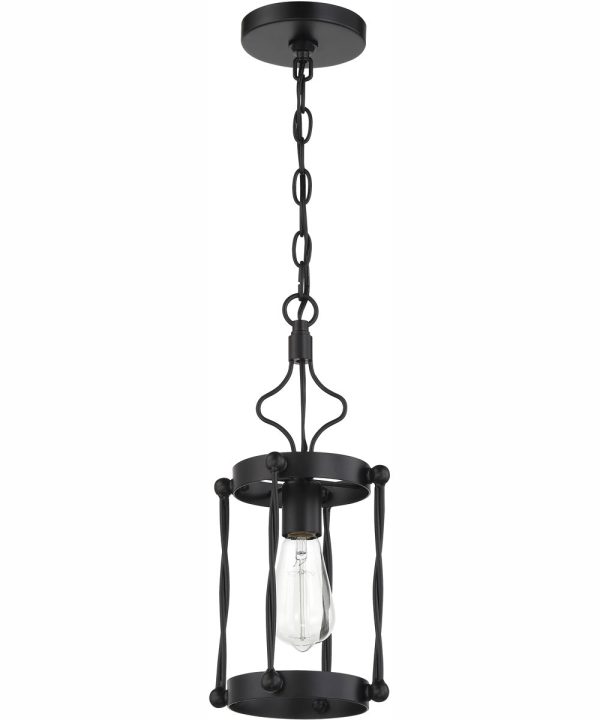 Jolenne 1-Light Mini Pendant Flat Black For Cheap