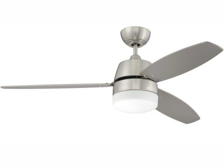 52  Beltre 1-Light Ceiling Fan Brushed Polished Nickel Fashion