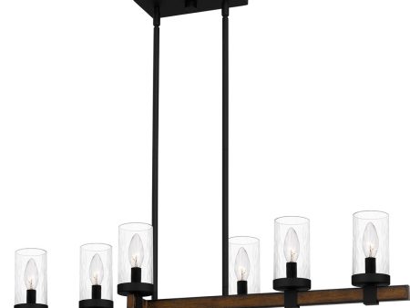 Tuthill Medium 6-light Island Light Matte Black Online now