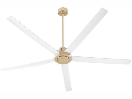 8  Revel Patio Ceiling Fan Aged Brass w  Studio White Sale