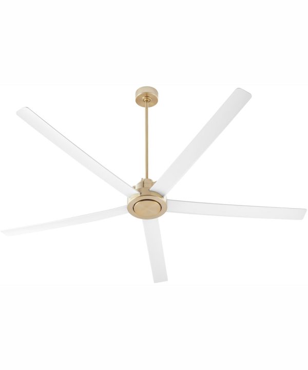 8  Revel Patio Ceiling Fan Aged Brass w  Studio White Sale