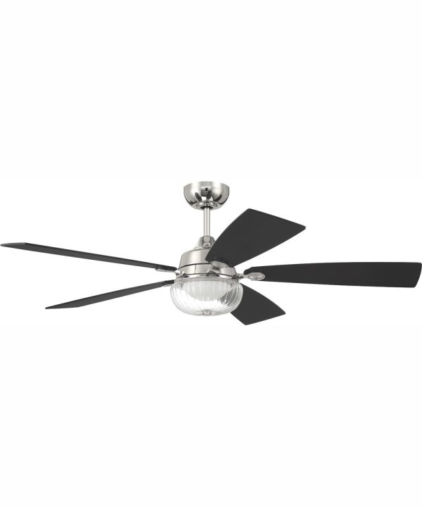 52  Chandler 1-Light Ceiling Fan Polished Nickel Cheap