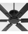 12  Zeus Patio Ceiling Fan Matte Black Hot on Sale