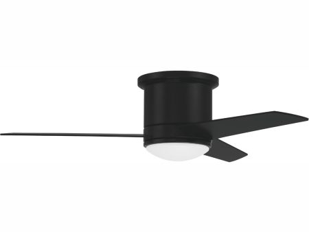 44  Cole II 1-Light Indoor Outdoor Ceiling Fan Flat Black Fashion