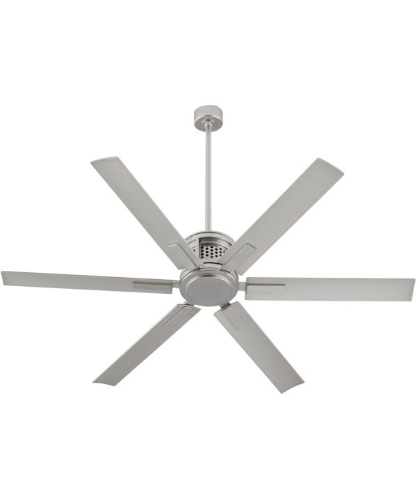 65  Zeus Patio Ceiling Fan Satin Nickel Sale