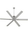 65  Zeus Patio Ceiling Fan Satin Nickel Sale