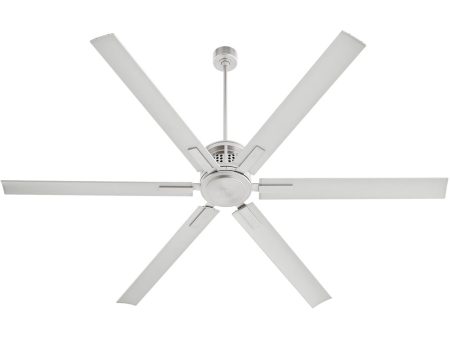 8  Zeus Patio Ceiling Fan Satin Nickel For Discount