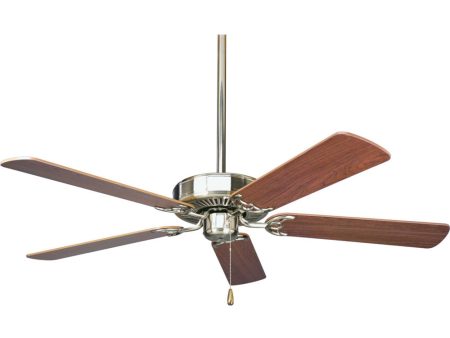 AirPro Builder 52  5-Blade Ceiling Fan Brushed Nickel Hot on Sale