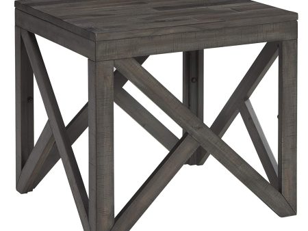 OPEN BOX Haroflyn Square End Table Gray Online now