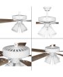 AirPro 52 in. 5-Blade Transitional Ceiling Fan with Light White Online