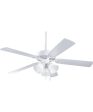 AirPro 52  5-Blade Ceiling Fan White Hot on Sale