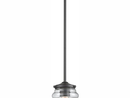 Synchronis 5   Wide 1-Light Mini Pendant - Oil Rubbed Bronze For Cheap