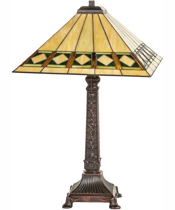 27  High Diamond Band Mission Table Lamp Online