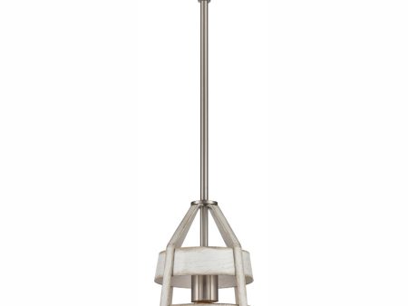 Brigantine 7   Wide 1-Light Mini Pendant - Satin Nickel Supply