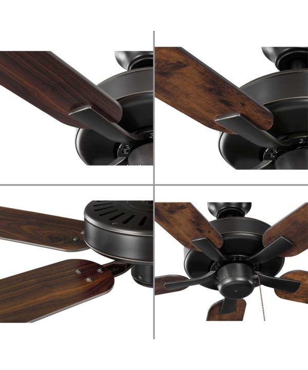 AirPro 52 in. 5-Blade Transitional Ceiling Fan Antique Bronze Fashion