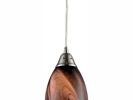 Formations 5   Wide 1-Light Mini Pendant - Satin Nickel Online now