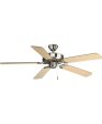 AirPro Builder 52  5-Blade Ceiling Fan Brushed Nickel Hot on Sale