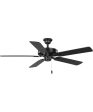 AirPro 52 in. 5-Blade Transitional Ceiling Fan Matte Black Online now