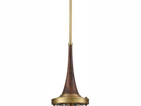 Sturgis 7   Wide 1-Light Mini Pendant - Brushed Antique Brass Online now