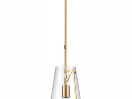 Trustle 7   Wide 1-Light Mini Pendant - Satin Brass Online now