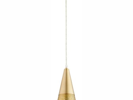 1-light Pendant Aged Brass For Discount