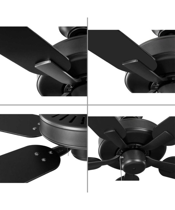 AirPro 52 in. 5-Blade Transitional Ceiling Fan Graphite Online Sale