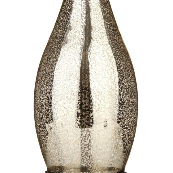 18  Teardrop Lamp Base, Mercury Silver Gold Glass Table Lamp (Base Only) Online Hot Sale