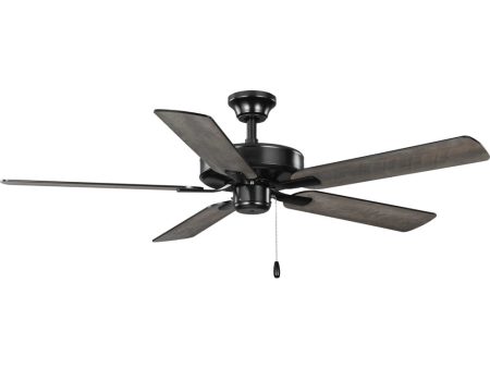 AirPro 52 in. 5-Blade Transitional Ceiling Fan Matte Black Online now