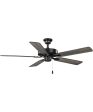 AirPro 52 in. 5-Blade Transitional Ceiling Fan Matte Black Online now