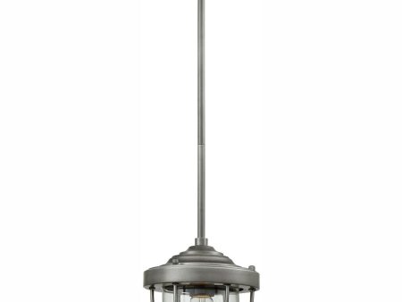 Sturgis 7   Wide 1-Light Mini Pendant - Weathered Zinc Supply