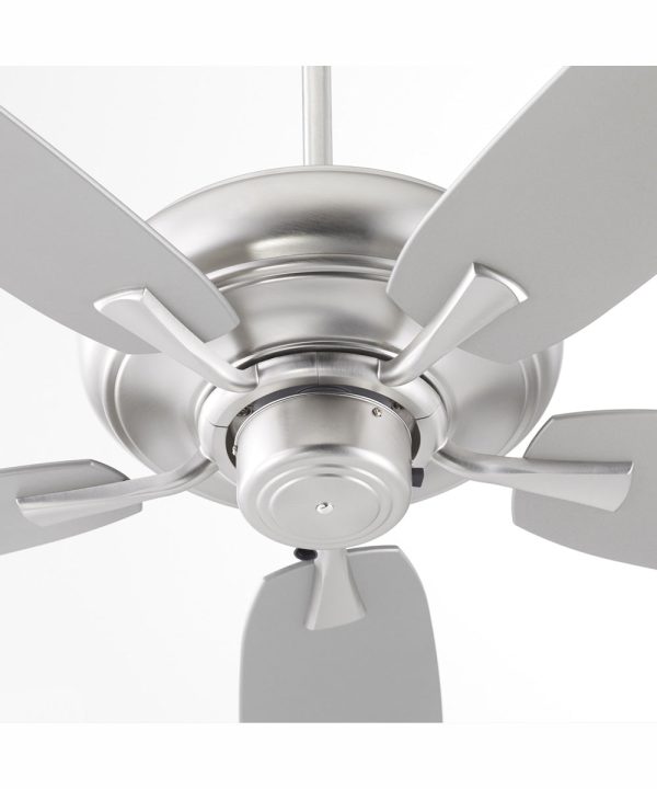 56  Apex Patio Indoor Outdoor Ceiling Fan Satin Nickel Discount