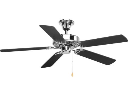 AirPro 52  5-Blade Ceiling Fan Polished Chrome For Sale