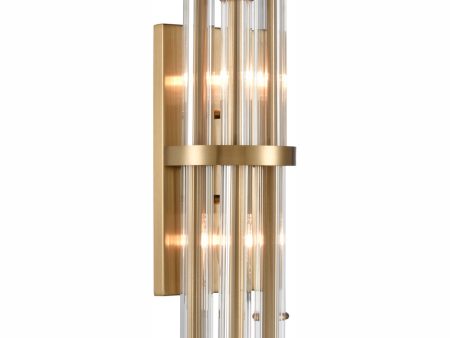 Serena 21.25   High 2-Light Sconce - Satin Brass For Discount