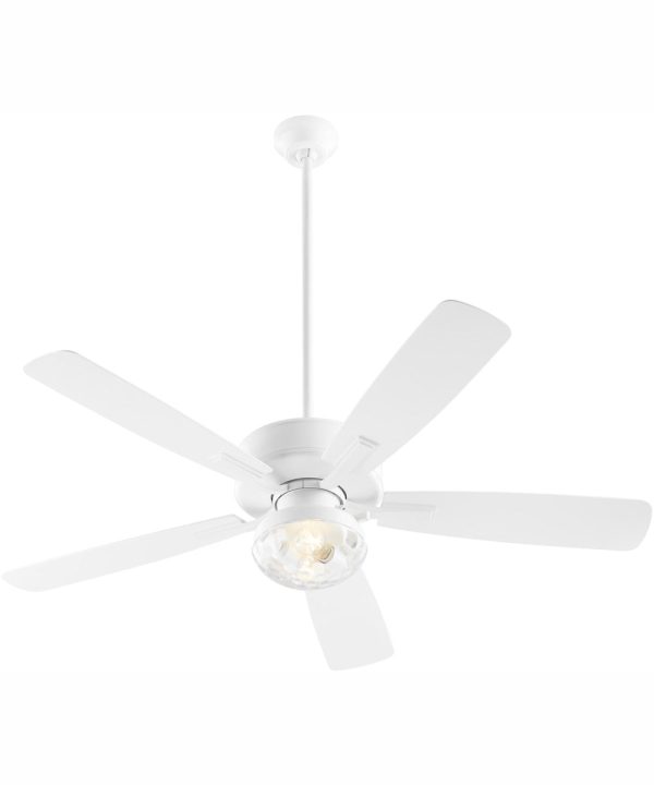 52  Ovation Patio 2-light LED Indoor Outdoor Patio Ceiling Fan Studio White For Cheap