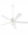 52  Ovation Patio 2-light LED Indoor Outdoor Patio Ceiling Fan Studio White For Cheap