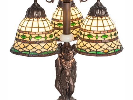 23  High Tiffany Roman 3 Light Table Lamp Cheap