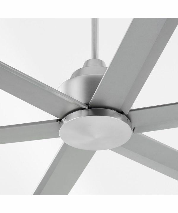 8  Titus Ceiling Fan Satin Nickel For Sale